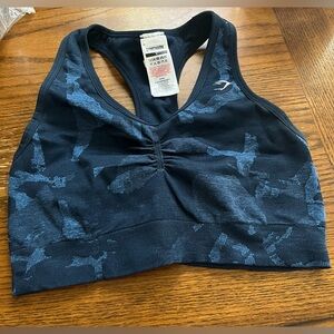 Gymshark Blue Sports Bra size SMALL